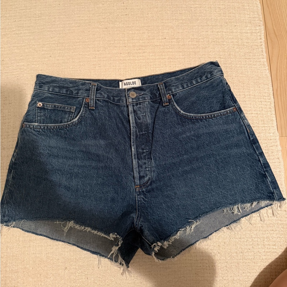 Agolde The Ridley Short in vintage indigo